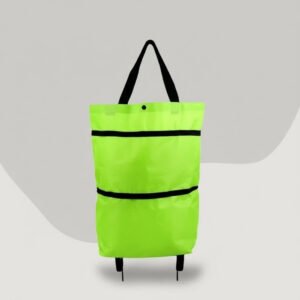 Foldable Rolling Shopping Bag and Utility Tote with Wheels