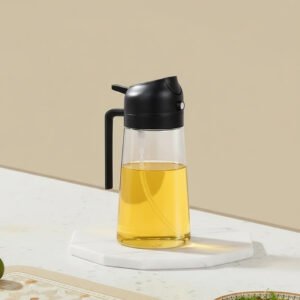 Cooking Oil Dispenser Bottle with Refillable Sprayer Design