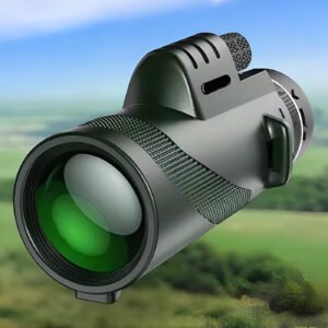 Portable Monocular Telescope with Zoom Adjustment for Viewing