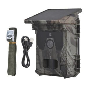 Solar Powered Trail Camera with Night Vision and Outdoor Use