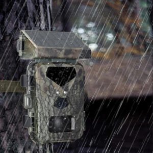 Trail Camera with Solar Charging, 20MP Photos and IR Night Mode