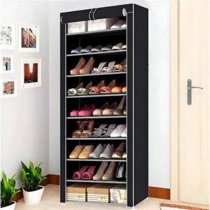 Vertical Shoe Rack Organizer for Entryway and Closet Storage