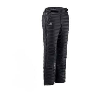 Goose Down Insulated Pants with Adjustable Waist and Zippers