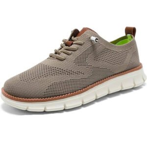 Knit Fabric Casual Shoes with Wide Toe Box and Slip On Style