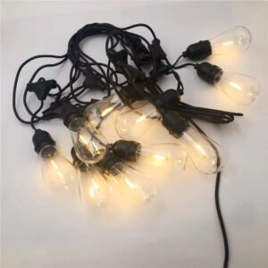 Outdoor LED String Lights with Edison Style Bulbs