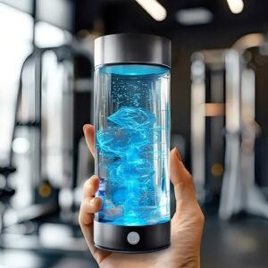 Portable Hydrogen Water Bottle with USB Rechargeable Base