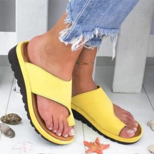 Slip On Sandals with PU Leather Upper
