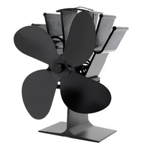 Heat Activated Stove Fan for Fireplace Heat Distribution