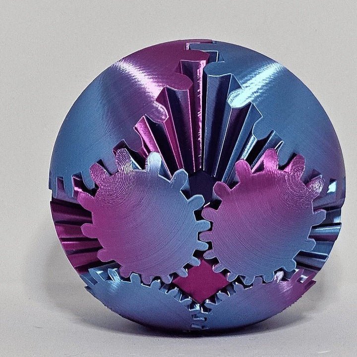 Fidget Toy Steampunk Style Gear Ball Design