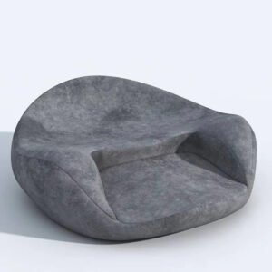 Round Meditation Cushion with Memory Foam Core