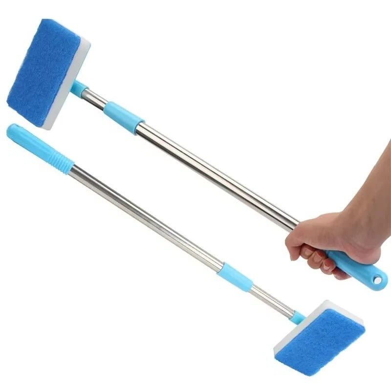 Pivoting aquarium brush base