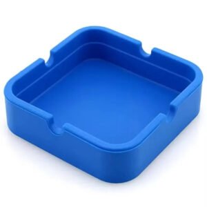 Square Silicone Ashtray with Portable Case