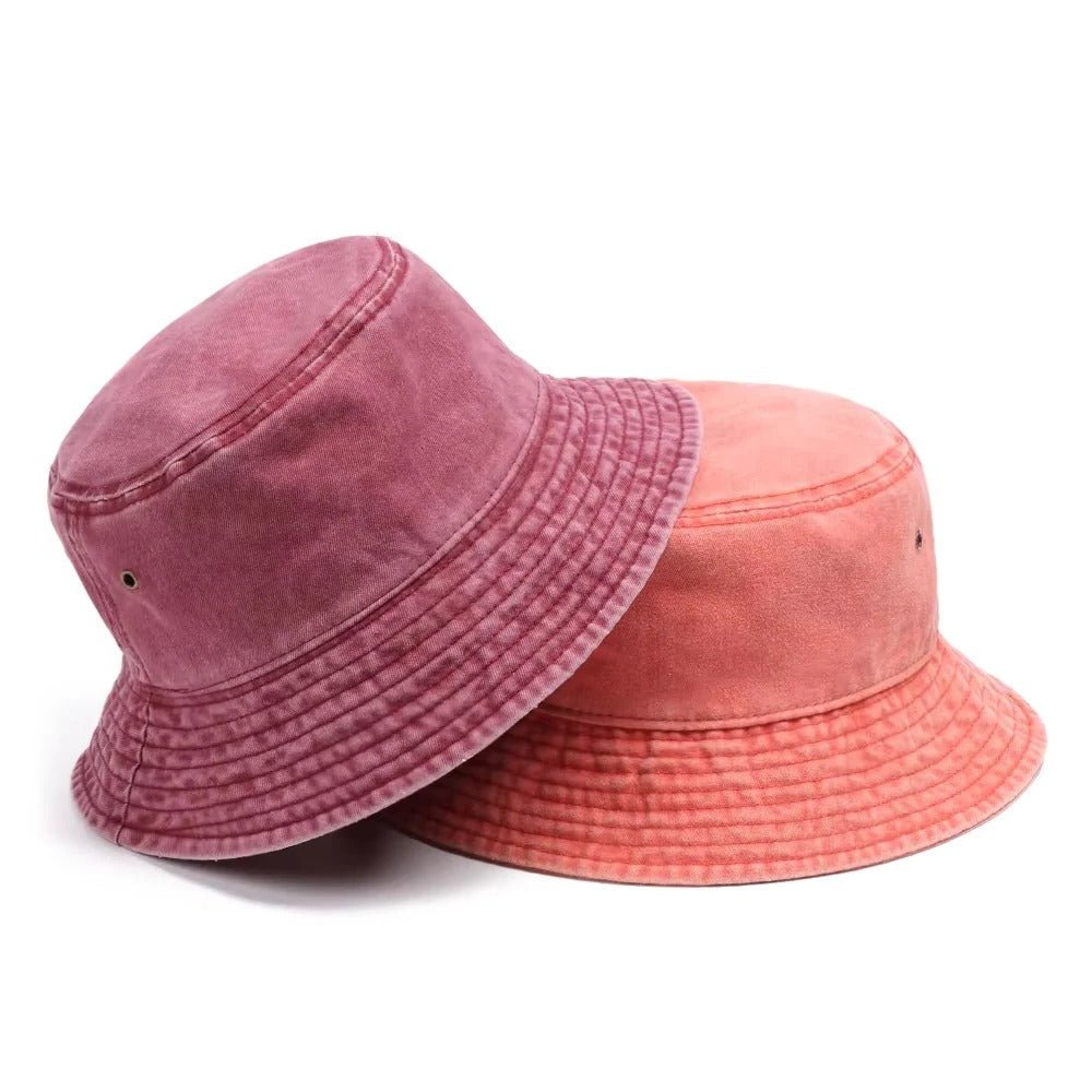 Unisex denim bucket hat view