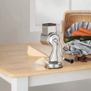 Rotary Food Grater with 5 Interchangeable Stainless Steel Blades