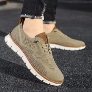 Slip On Running Shoes with Knitted Textile Upper