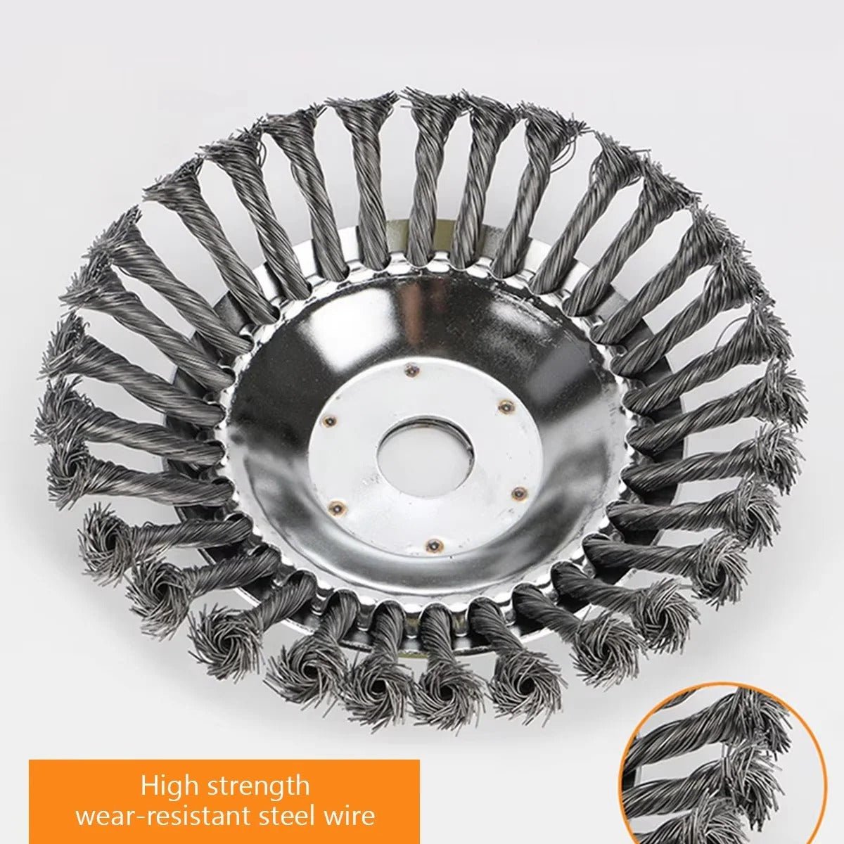 Weed brush attachment for trimmers