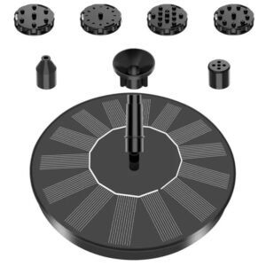 Floating Solar Fountain Pump for Bird Baths and Garden Ponds