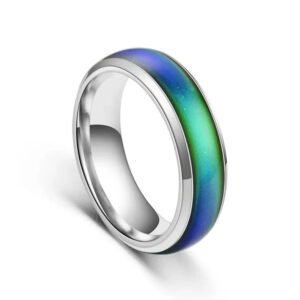 Thermochromic Mood Ring with Stainless Steel Band