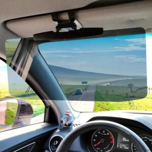Adjustable Car Sun Visor Extension with Polarized Light Filter