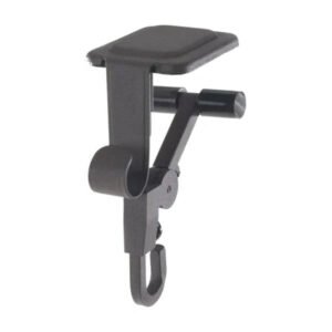 Adjustable Mantle Hook with Weighted Bases for Holiday Stockings and Greenery