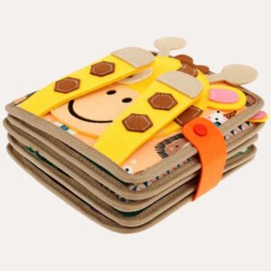Kid's Portable Activity Book with Textures and Fasteners