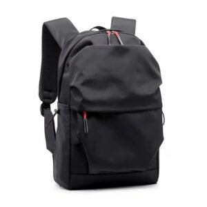Black Backpack with Multiple Storage Pockets