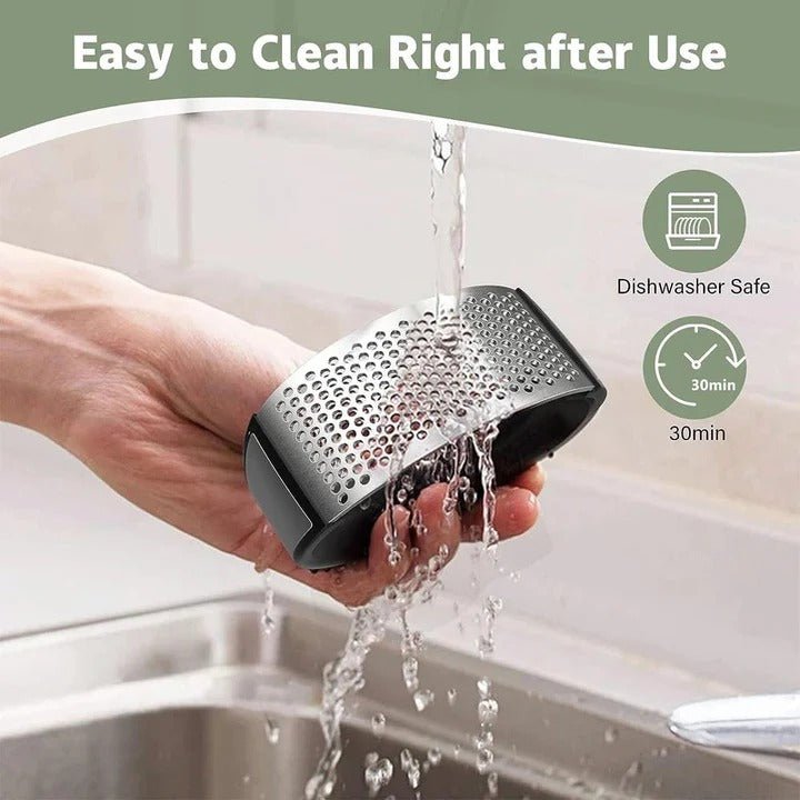 Easy Clean Garlic Press Design