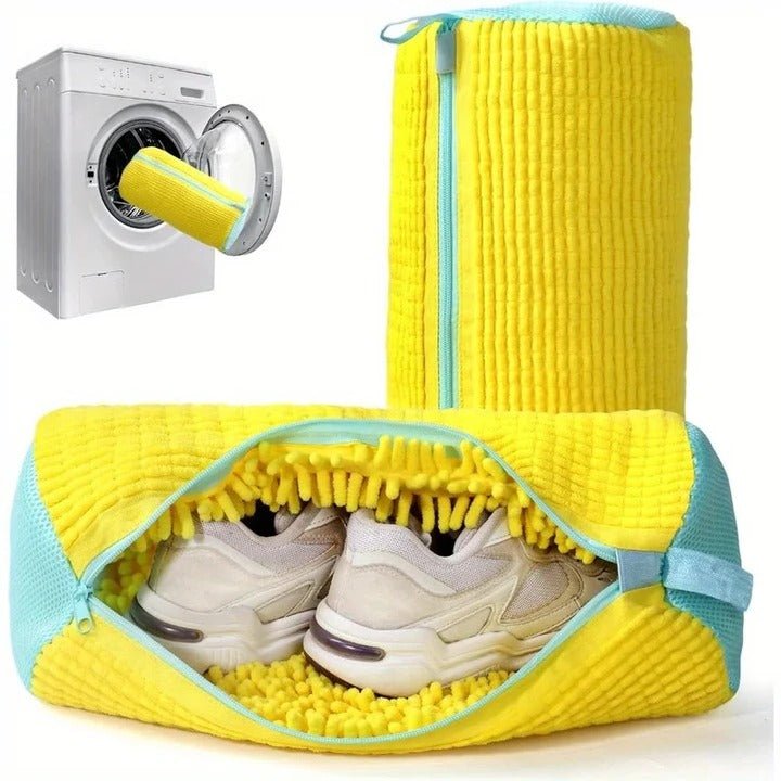 Shoe Washing Machine Bag in Action