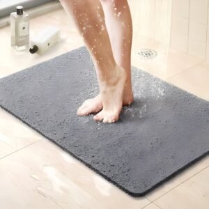 Bathroom Shower Mat with Non Slip Surface and Drainage Design