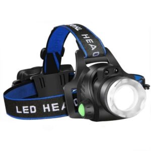 USB Rechargeable LED Headlamp for Hands Free Lighting