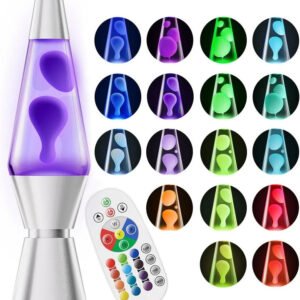 Motion Lava Lamp with Color Changing Wax Flow