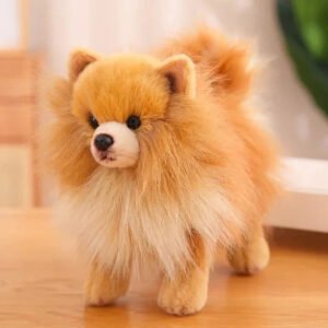 Washable Plush Dog Stuffed Animal with Portable Design