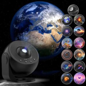 Galaxy Star Projector with Rotating Planetarium Display