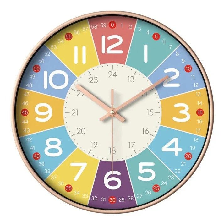 Silent Wall Clock for Nursery and Children's Room