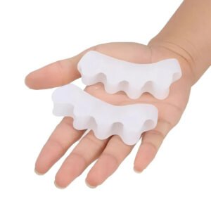 Silicone Toe Separator Set for Toe Spacing and Comfort, 1 Pair Set