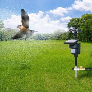 Solar Powered Motion Sensor Bird Repeller for Outdoor Use