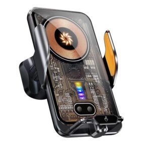 Auto Clamping Car Phone Mount with Fast Wireless Charging for Air Vent
