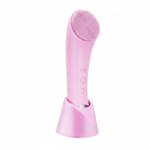 Rechargeable Silicone Face Scrubber with Heated Massage and Vibrating Exfoliation