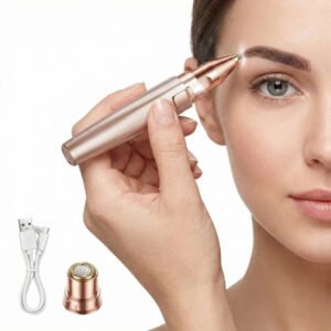 Women's LED Facial Hair Epilator with Eyebrow Shaver for Painless Hair Removal