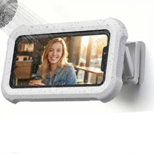 Wall Mount Bathroom Phone Holder with 480-Degree Rotation for Smartphones up to 6.8 Inches