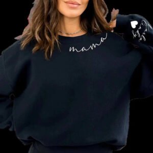 Personalized Pullover Hoodie with Custom Name on Sleeve