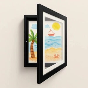 A4 Kids Artwork Display Frame with Storage for up to 150 Drawings