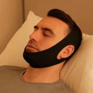 Anti-Snoring Chin Strap with Adjustable Fit for Quiet and Restful Sleep