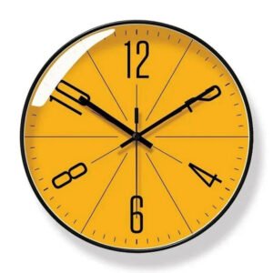Silent Quartz Wall Clock with Minimalist Design for Modern Home Decor