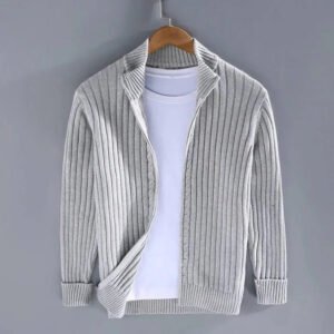 Men's Zip Up Knitted Cardigan Sweater