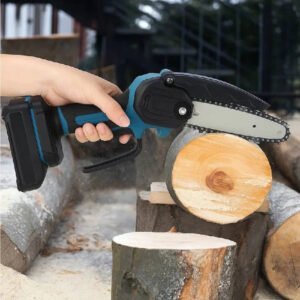 Portable Electric Chainsaw with Fast Precision Cutting for Outdoor Use