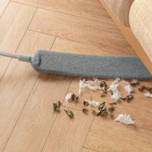 Adjustable Long Reach Flat Duster for High Surfaces and Tight Spaces