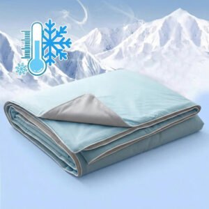 Lightweight Cooling Blanket with Ice Silk Fabric for Summer