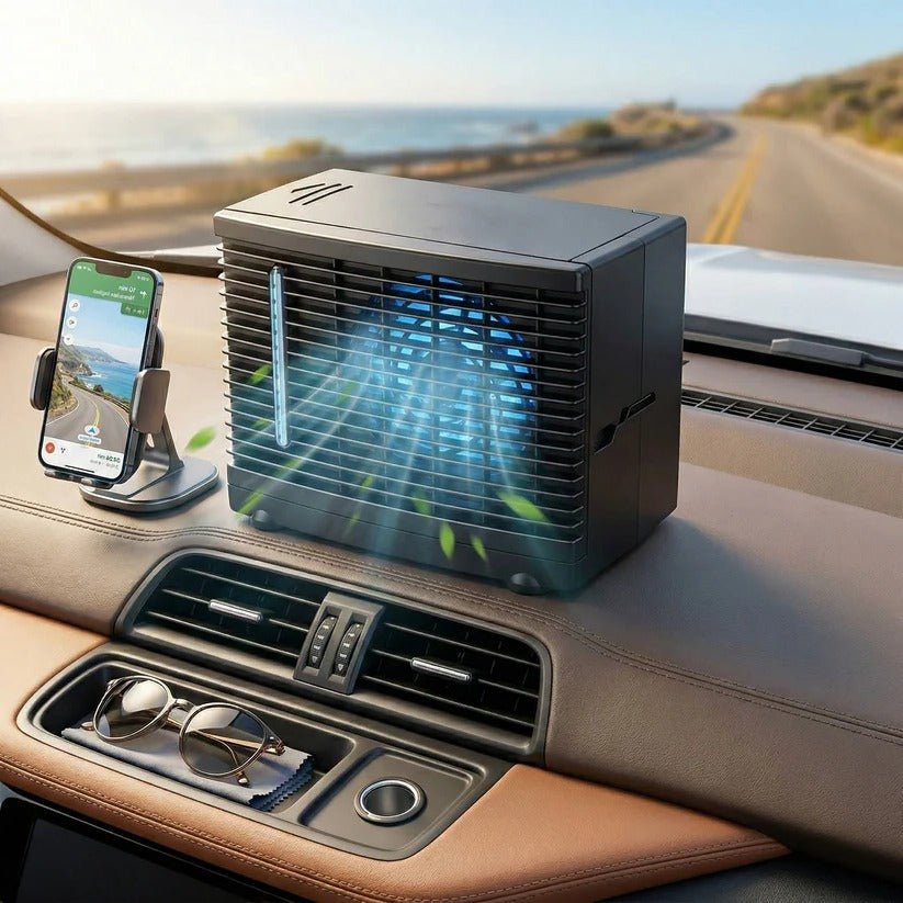 12V Portable Car Air Cooler with Cold Water Tank and Low Power Quiet Operation