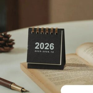 2026 Desktop Standing Calendar with Daily Planning Layout